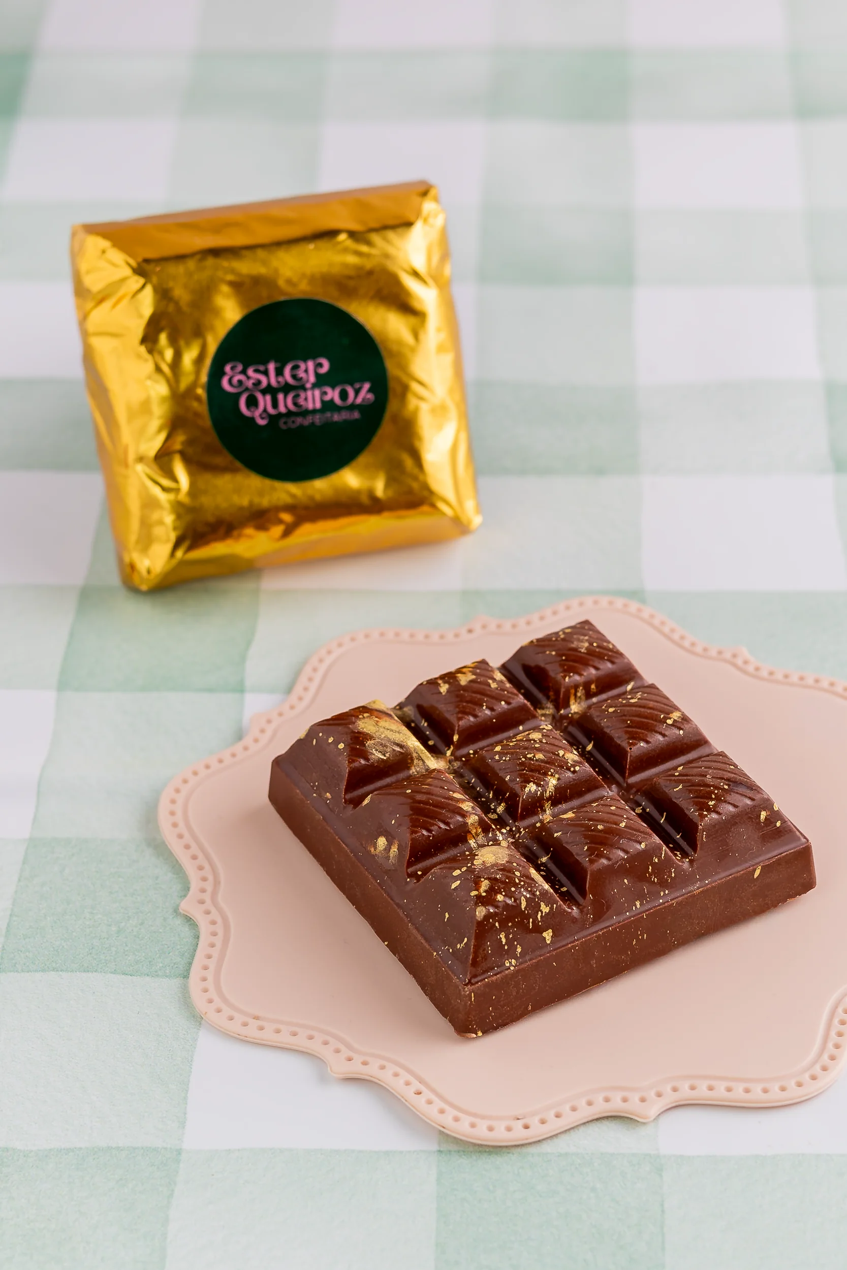 Barra de chocolate artesanal